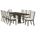 9-piece Wood Rectangular Dining Table Set C588895