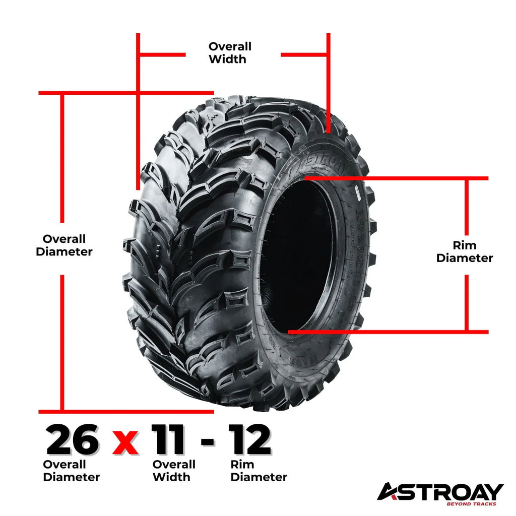 26 x 11 - 12 Utility ATV/UTV Tire G668
