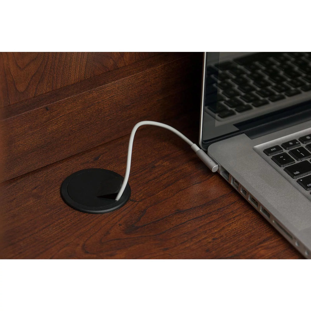 L Shaped Desk with File and Storage V429