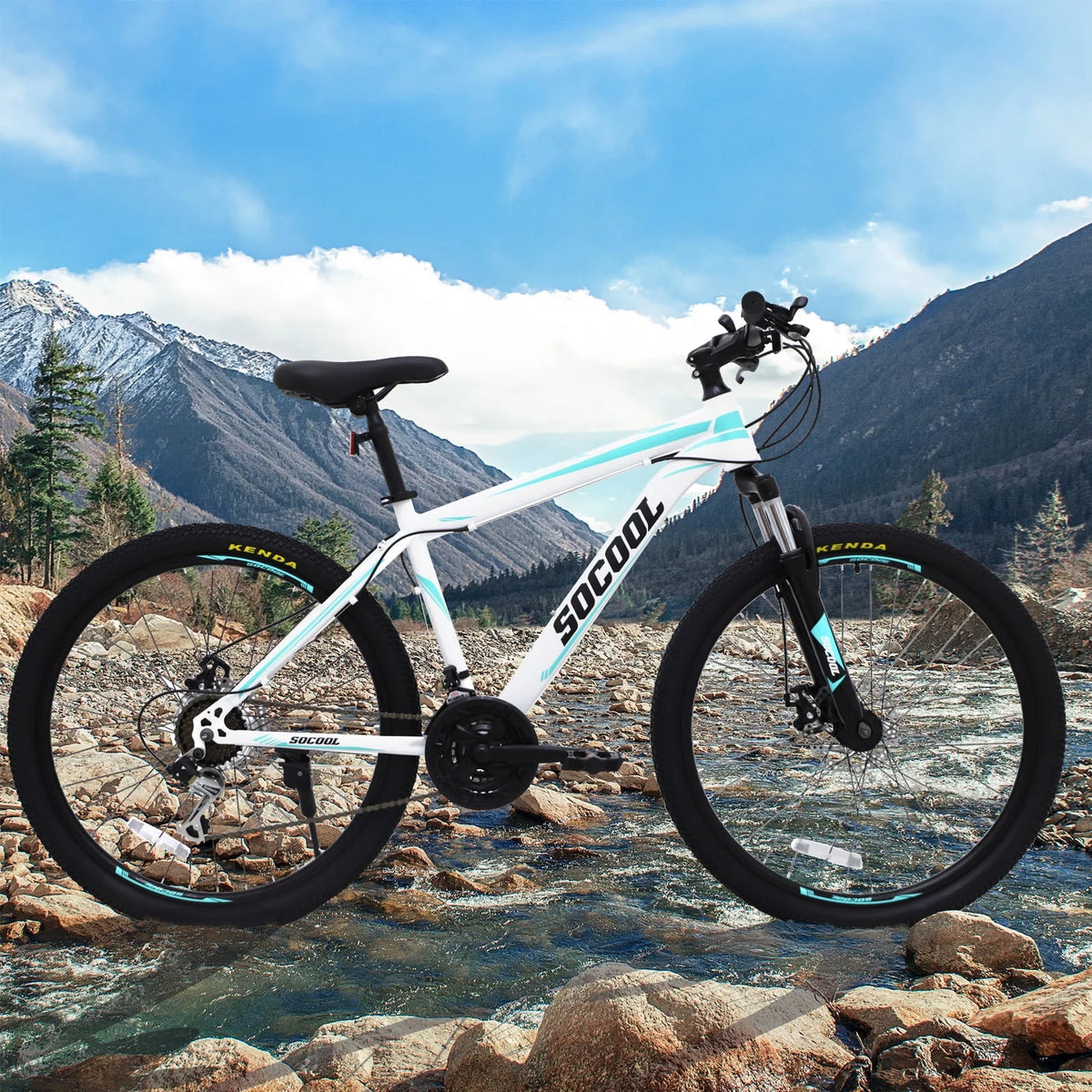26 Inch 21 Speed Mountain Bike with Dual Disc Brakes F915619