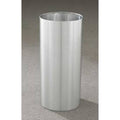 11 Gallon Open Top Satin Aluminum Wastebasket D47289