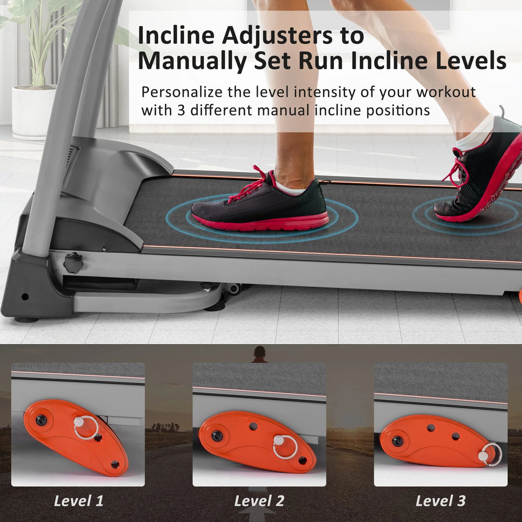 Folding Treadmill with 3-Level Incline L29877