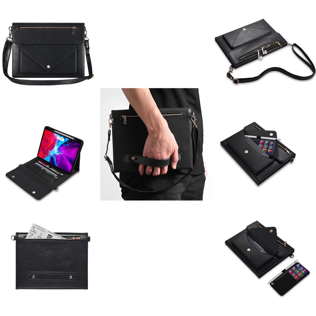 Black PU Leather Folio Case for iPad Pro 11 Inch U51972
