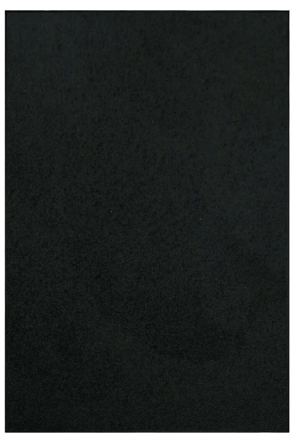 Black 2' x 4' Solid Color Rug S4741