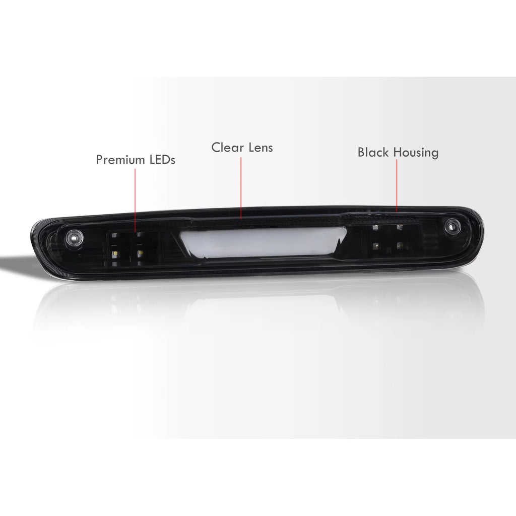 LED 3RD Brake Lights Tail Stop Lamp Black Assembly H9276
