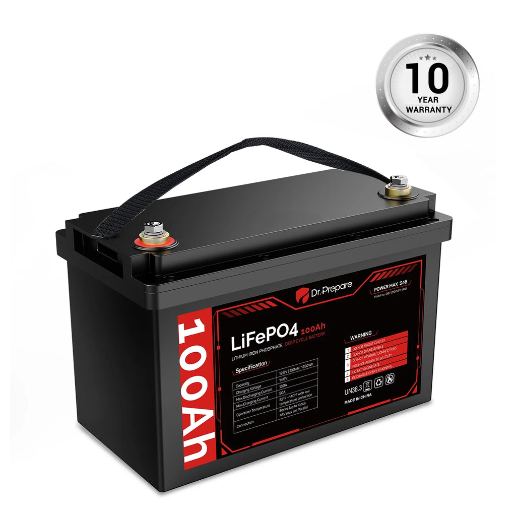 12V 100Ah LiFePO4 Lithium Deep Cycle Battery K450