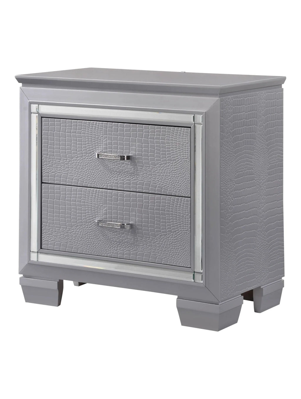 Solid Wood Two Drawers Nightstand F66952