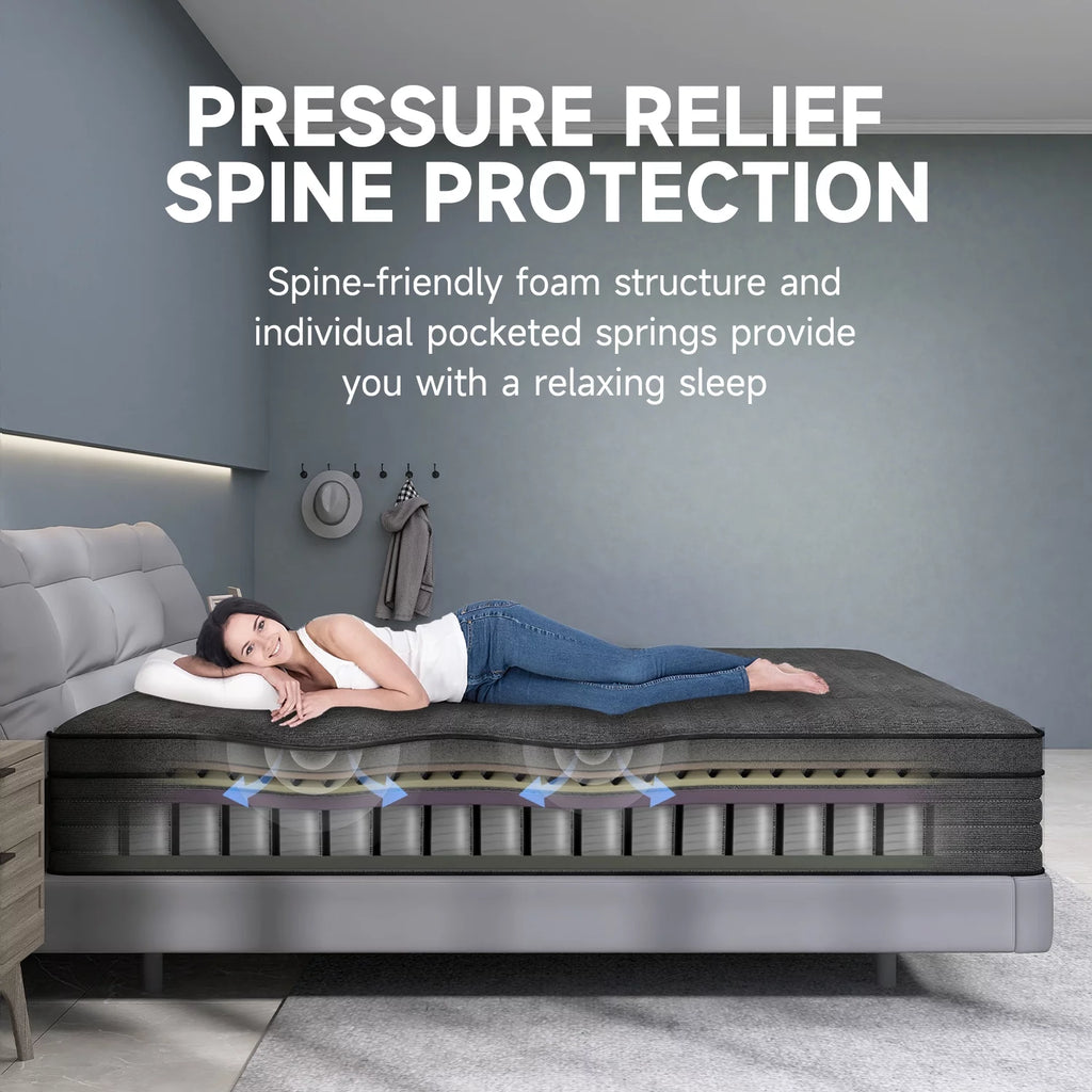 14 inch Full Medium Firm Hybrid Mattress U424831