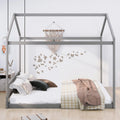 Queen Size Wood Tent Bed with Roof Z5511