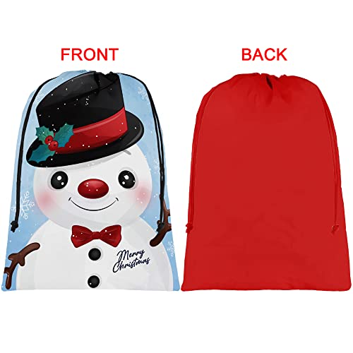 Extra Large Reusable Christmas Drawstring Gift Bags O90175