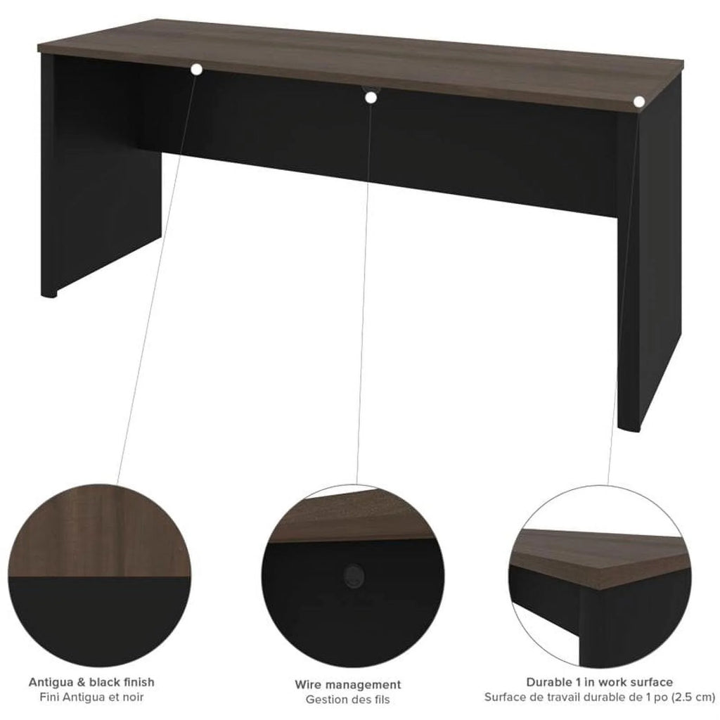 5 Piece Wood U Shaped Computer Desk F895