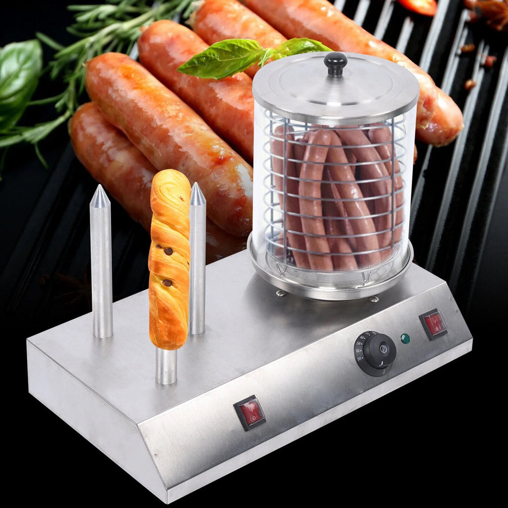Commercial Electric Hot Dog Maker Machine Stainless Steel 110V B1449