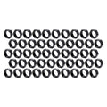 3/4-16 RH Alum Jam Nuts Thin O.D. Black 50pk R266
