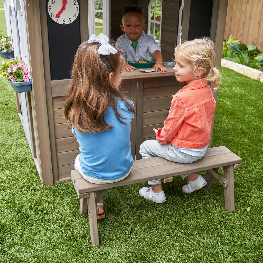 Wooden Outdoor Playhouse with Kitchen Y9765