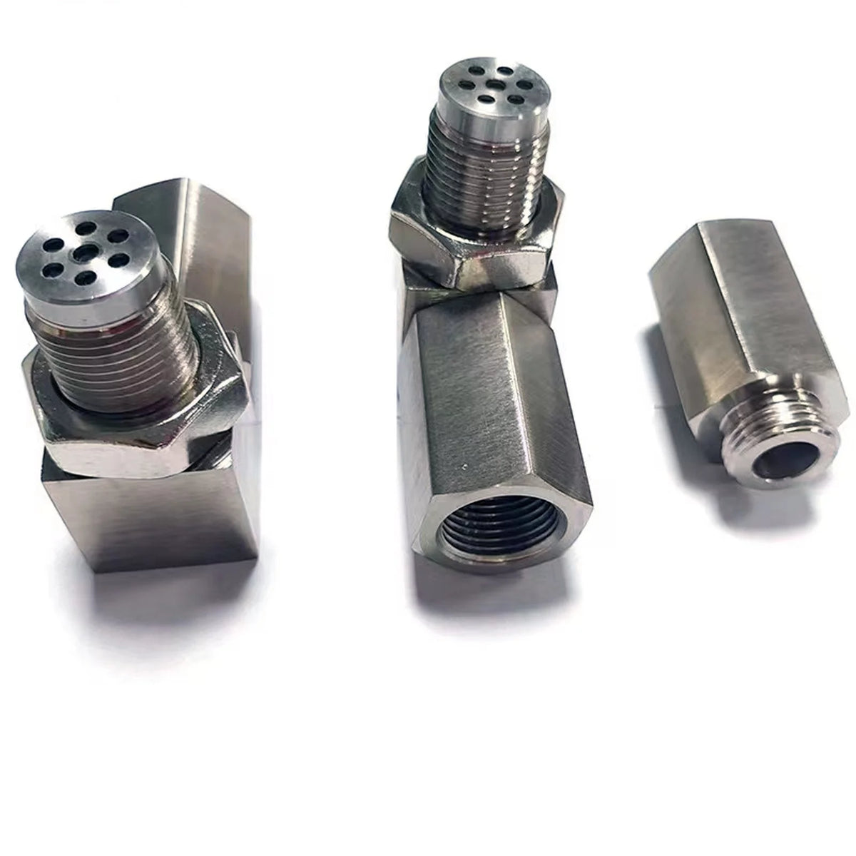 5 Pcs M18x1.5 90-Degree 304 Stainless Steel 02 Sensor Adapter I629580