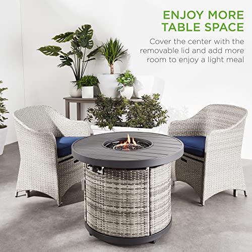 32in Round Gas Fire Pit Table A774