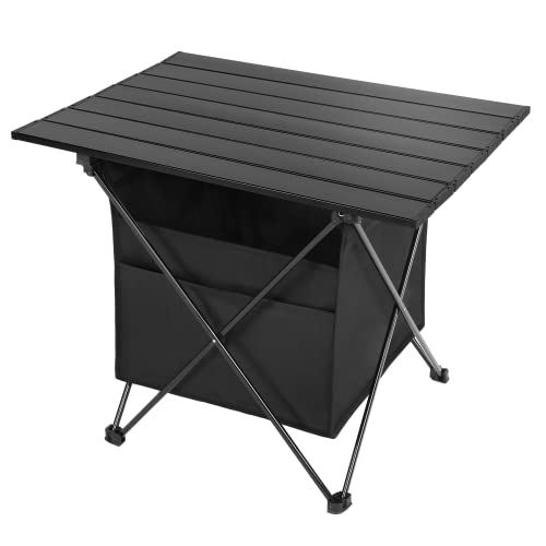 Portable Folding Aluminum Alloy Camping Table with Storage and Carry Bag G45919