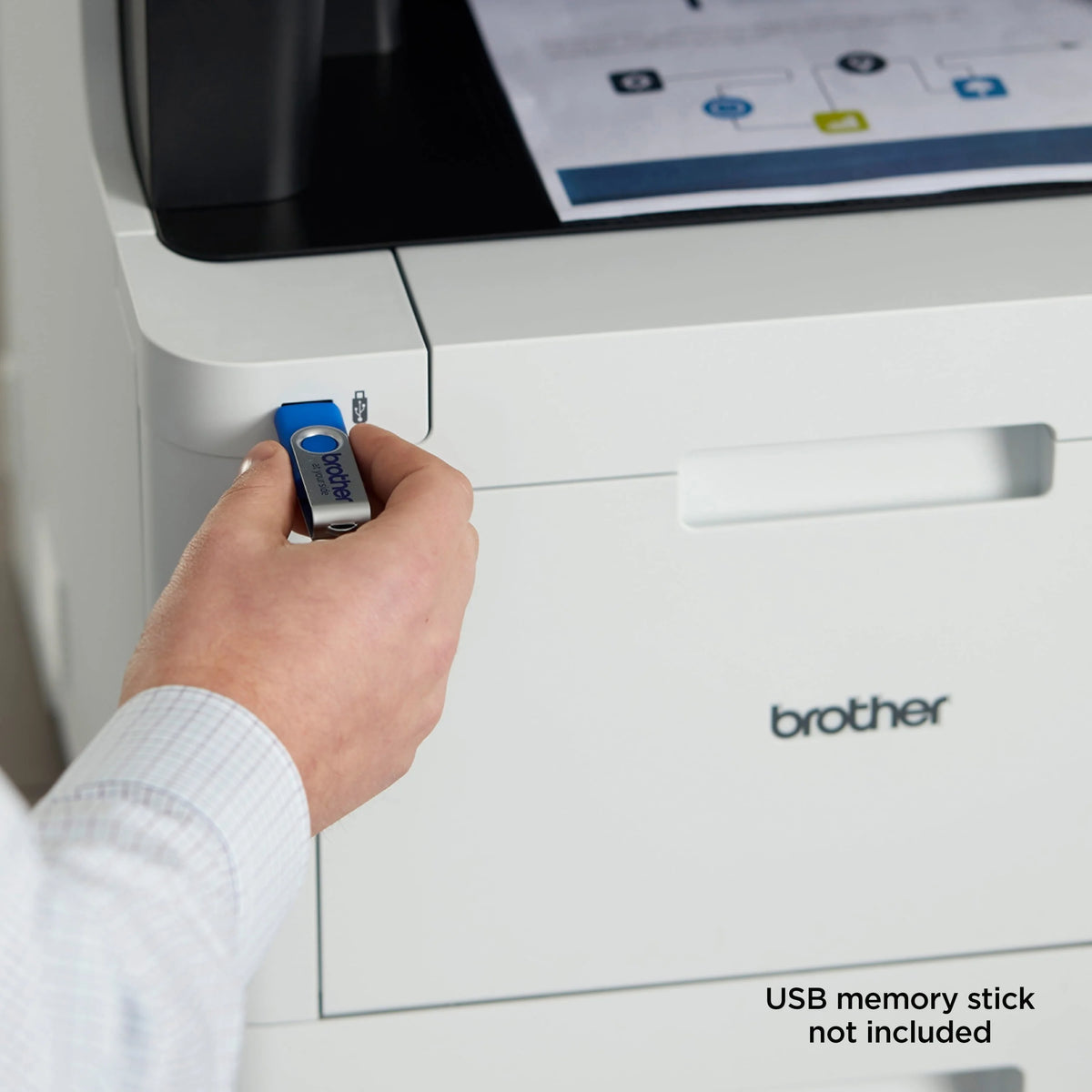 Color Laser All-in-One Printer with Duplex Print Copy Scan and Wireless Networking W284