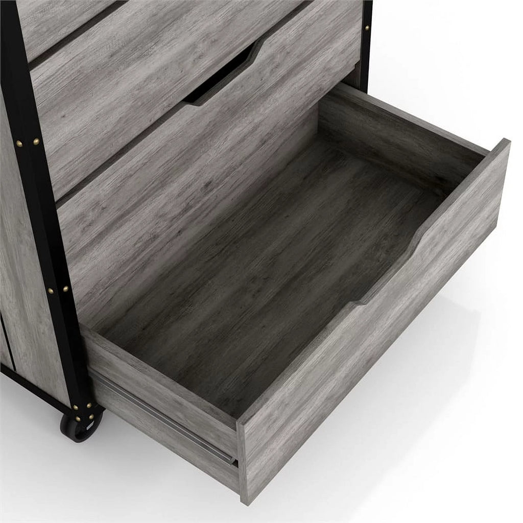Wood 5-Drawer Dresser O332