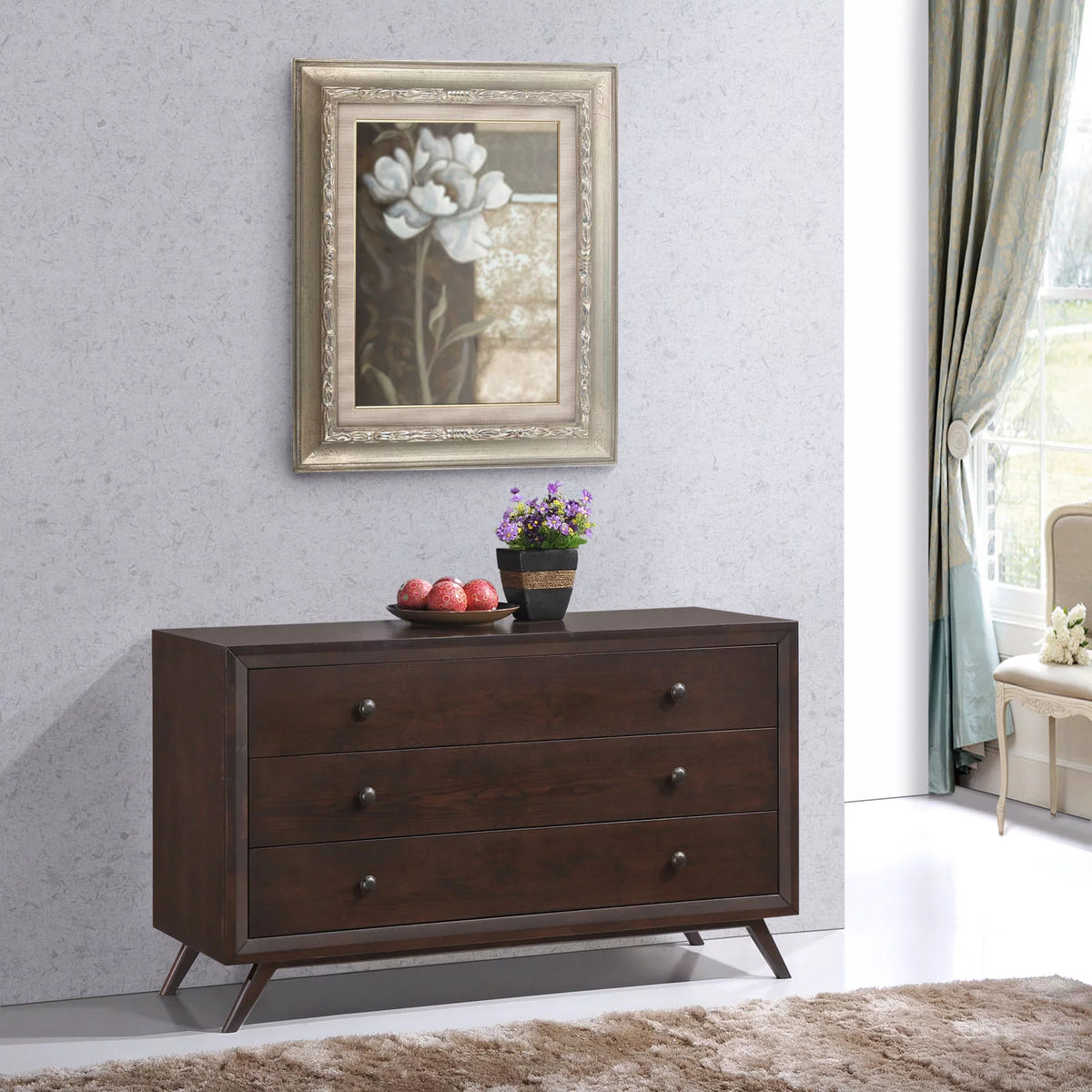 Brown Wood Dresser I338