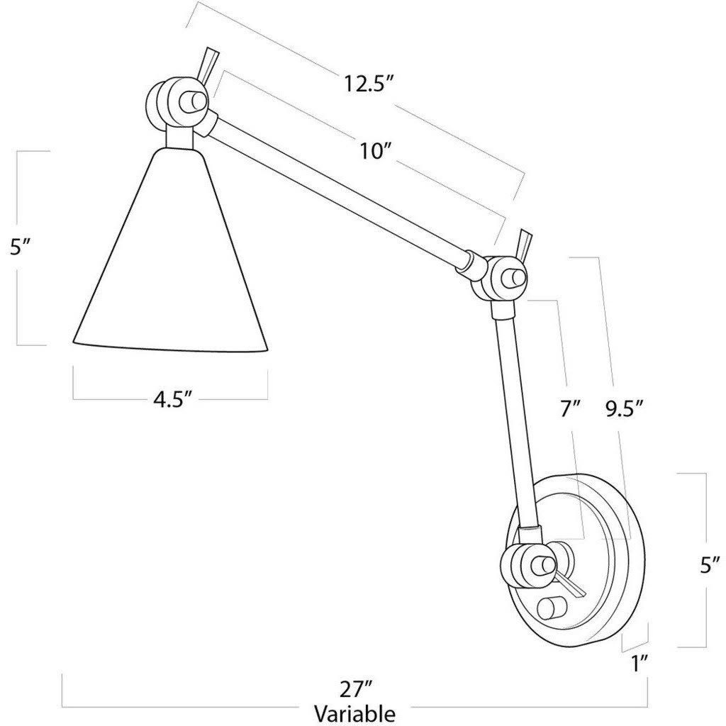 Polished Nickel Sconce J11069