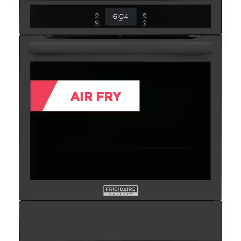24 in. Single Electric Wall Oven with Air Fry in Black V779