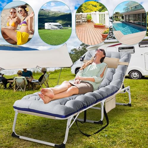 4-in-1 Folding Heavy Duty Chaise with 500LB Load Capacity R907319