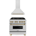 36 In. Dual Fuel Range and Range Hood in Stainless Steel Z288