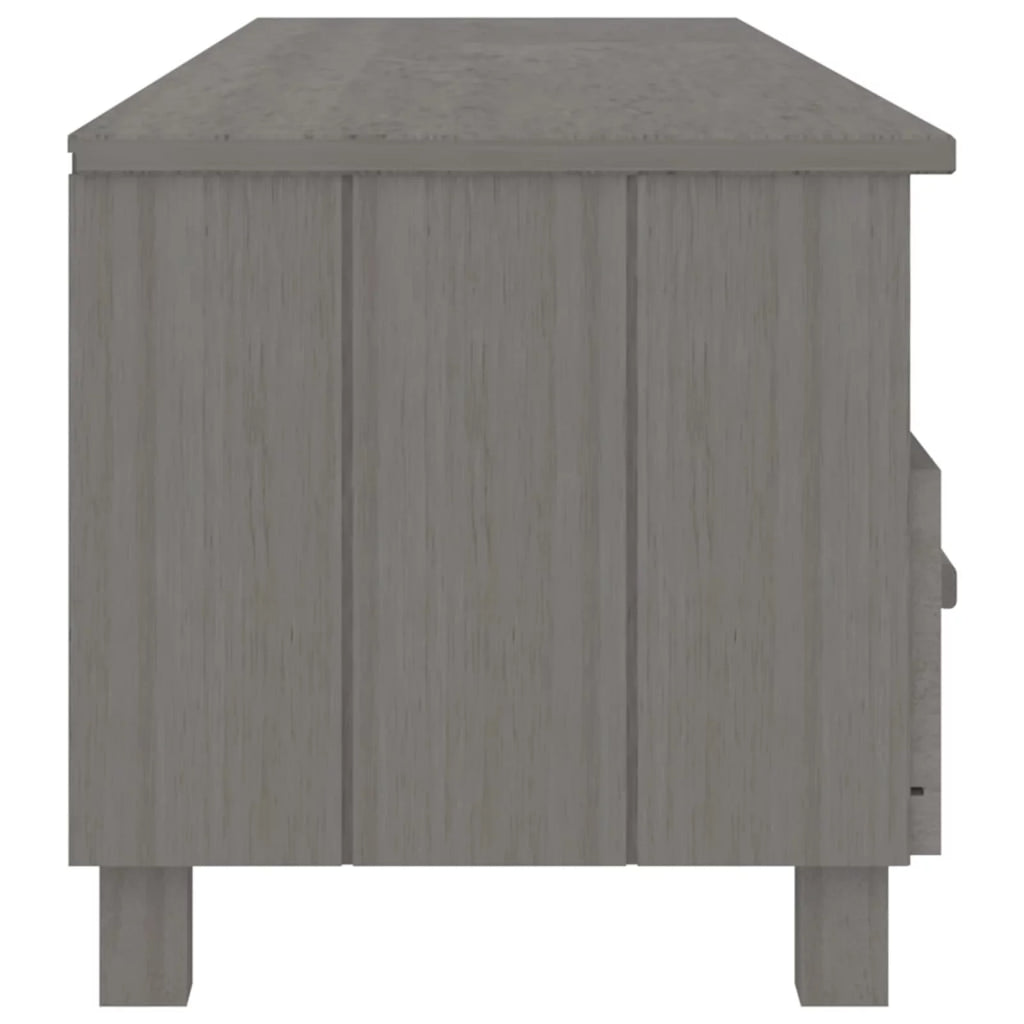 Light Gray Solid Wood Pine TV Stand N153163