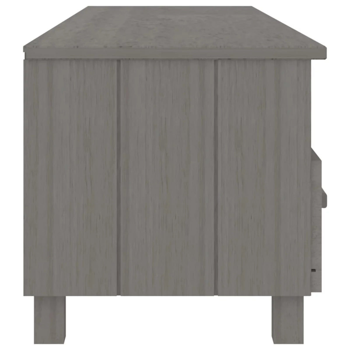 Light Gray Solid Wood Pine TV Stand N153163