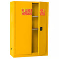 Yellow Steel Freestanding Garage Cabinet I2917