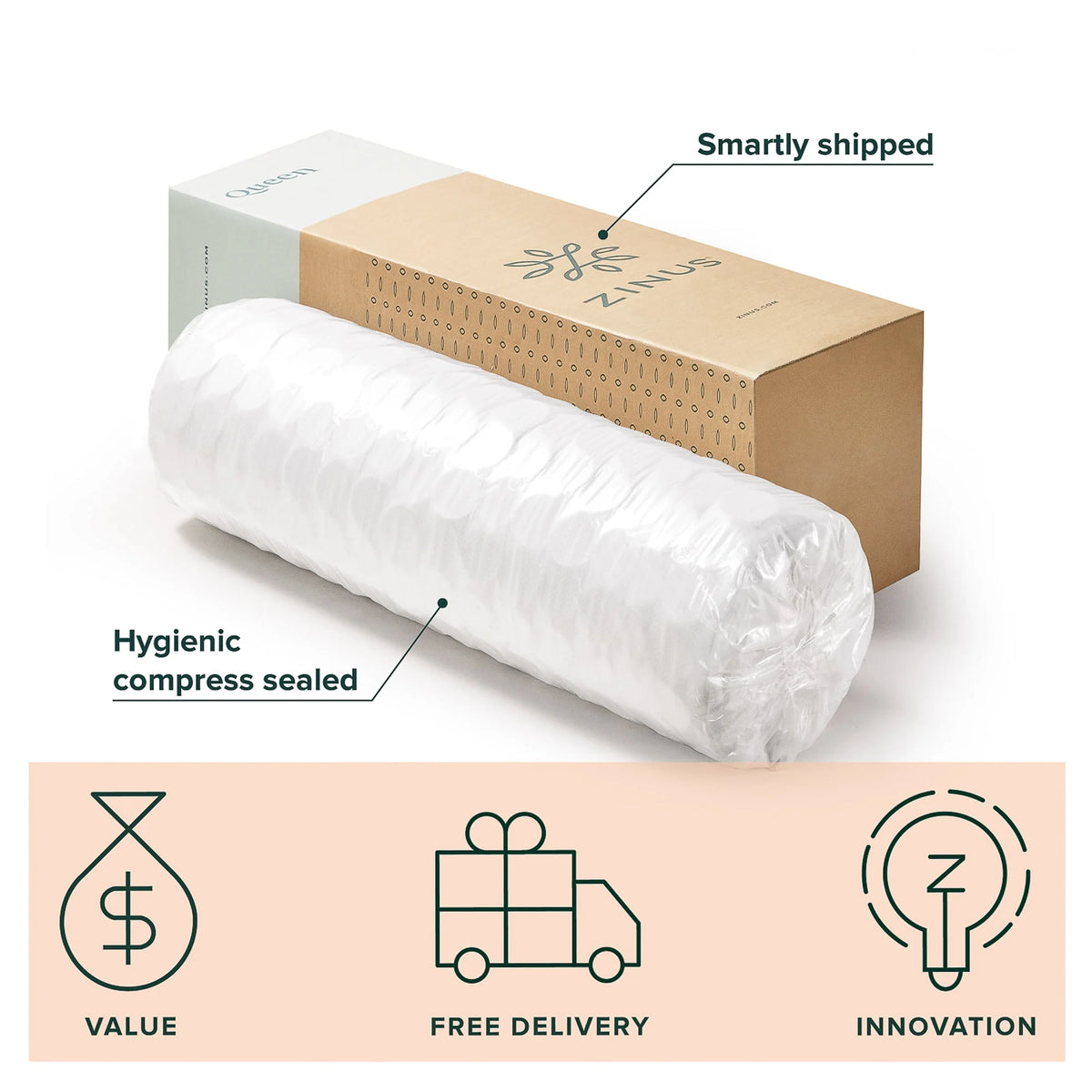 12 Hybrid Cooling Gel Memory Foam Pocket Spring King Mattress M34995
