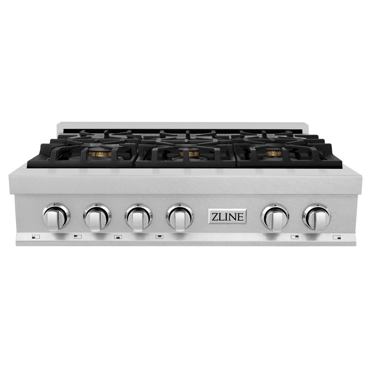 36 in. Stainless Steel Gas Rangetop with 6 Brass Burners Q46249