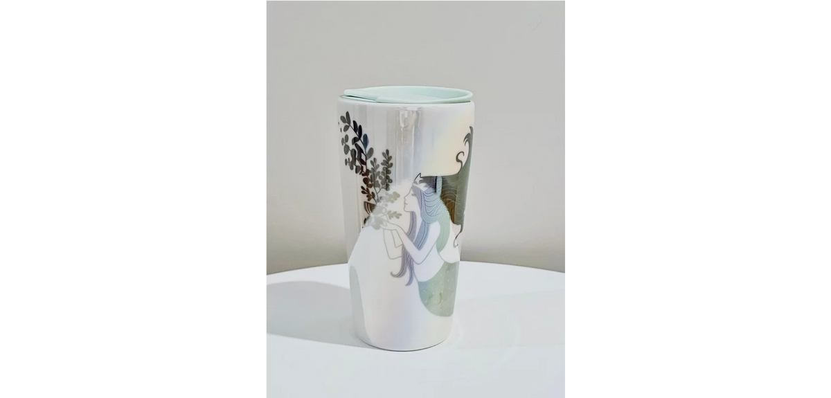 Ceramic Tumbler with Lid R706