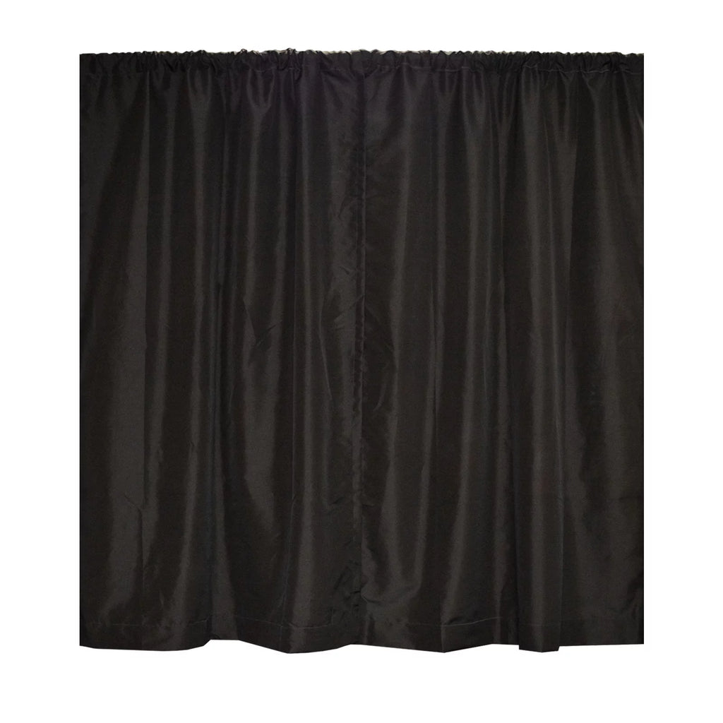 8'x20' Pipe and Drape Backdrop Kit with Black Drape Fabric G9890