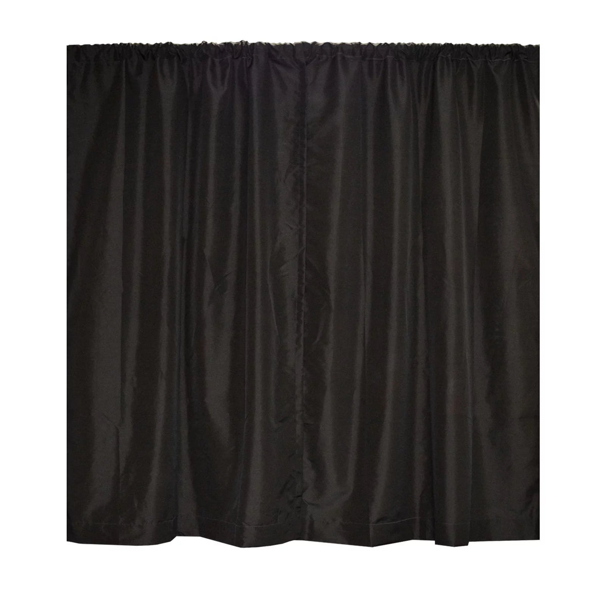 8'x20' Pipe and Drape Backdrop Kit with Black Drape Fabric G9890