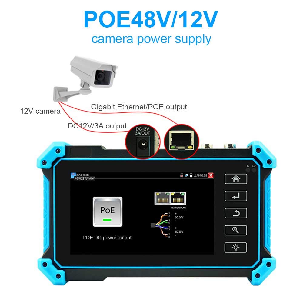 7 Inch Touch Screen IP Camera Tester D2828