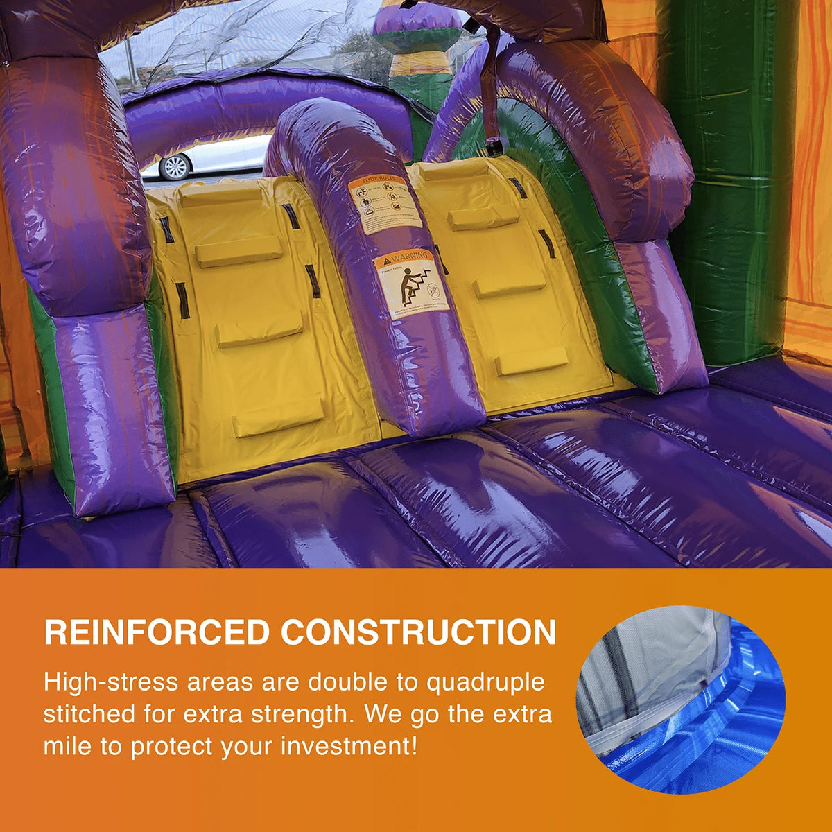 Inflatable Bounce House with Dual Water Slides and Pool H70157