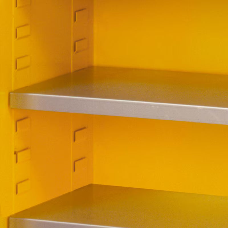 Yellow Steel Freestanding Garage Cabinet I2917