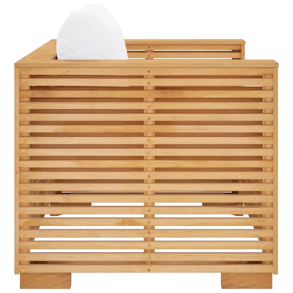 Solid Wood Teak Patio Sofa Chair with Cushions Y213