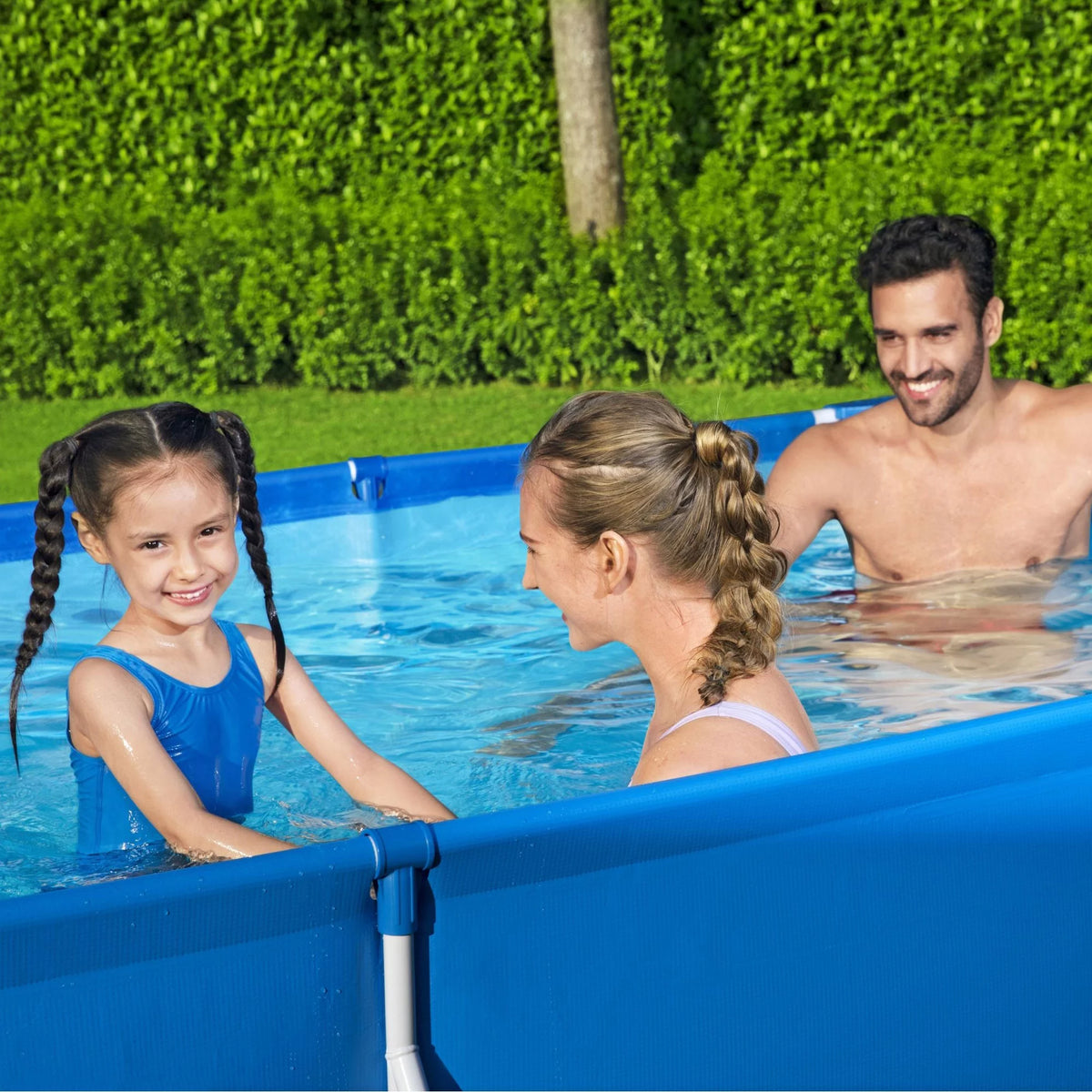 Steel Pro Rectangular Above Ground Swimming Pool Set A560