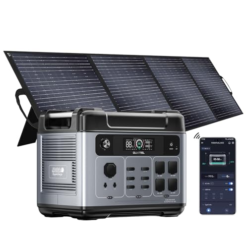 2400W Solar Generator with 200W Solar Panel, 2048Wh Power Station Y363486