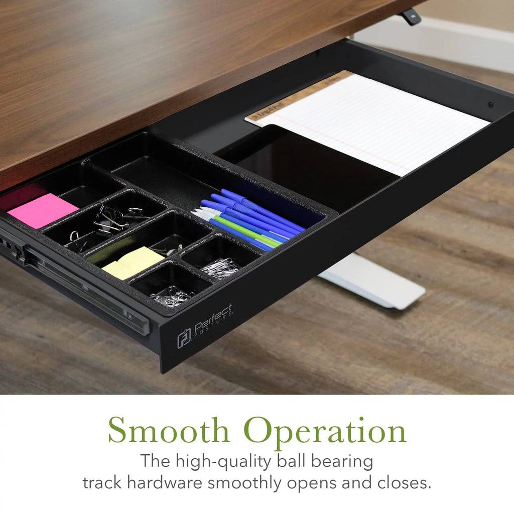 Under Desk Drawer & Organizer with Lock, Black A71533