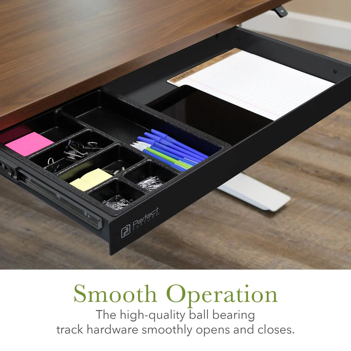 Under Desk Drawer & Organizer with Lock, Black A71533