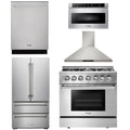 36 Dual Fuel Range, Range Hood, Microwave, Refrigerator, Dishwasher V2299