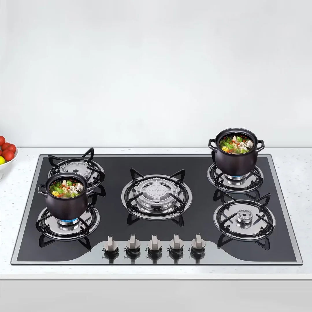 5 Burner Tempered Glass Gas Cooktop E87237