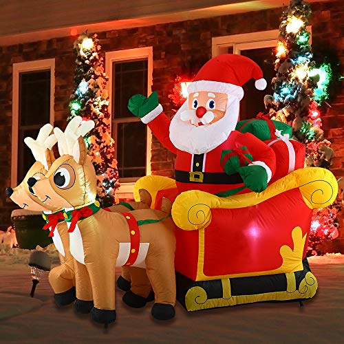 6 FT Inflatable Christmas Yard Decoration with Built-in LED Z893