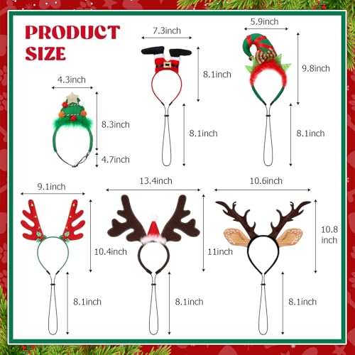 Christmas Pet Headband with Adjustable Rubber Band P561601