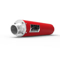 Red Slip on Exhaust with Turn-Down End Cap W8199