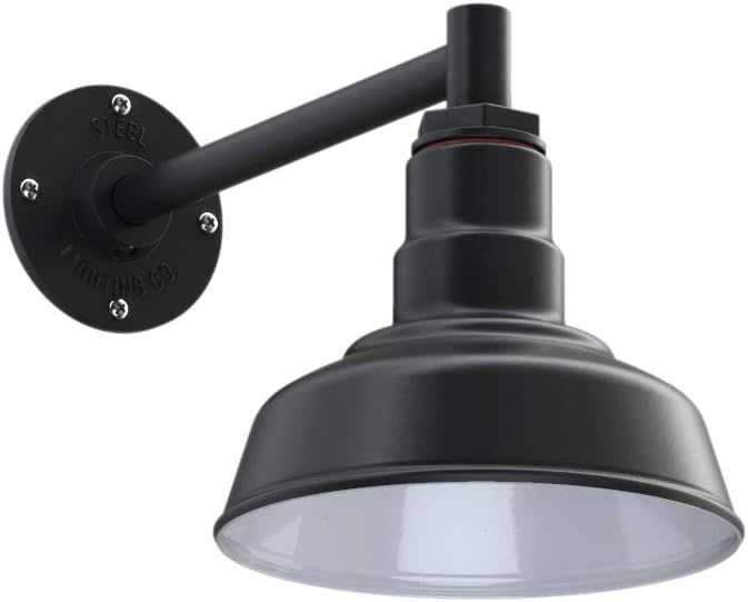 8 inch Dome 16 inch Gooseneck Outdoor Wall Mounted Barn Light X41161